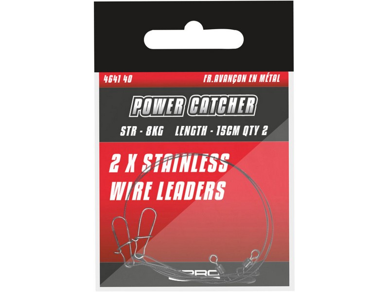 SPRO Power Catcher Stainless Wire Leaders - stålforfang-15cm (8kg)