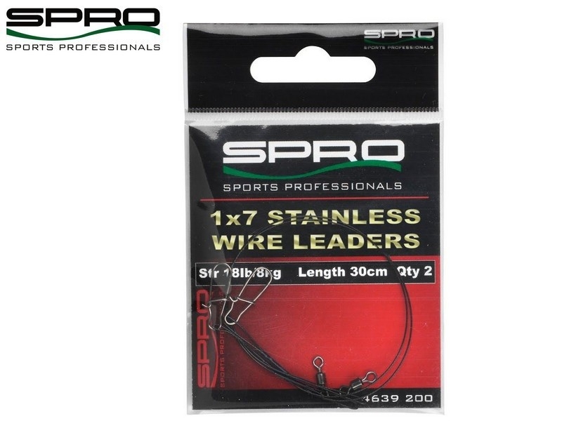 SPRO Stainless Wire Leaders - stålforfang-15cm (8kg)