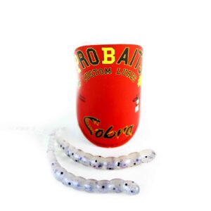 ProBaits Cobra - 7,5 cm 8 stk Gummidyr Pearl