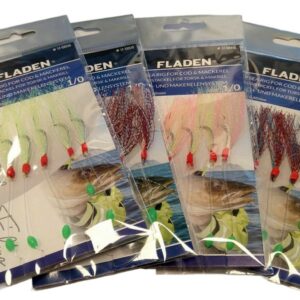 Fladen Glitter Feather Rig 1/0-Chartreuse
