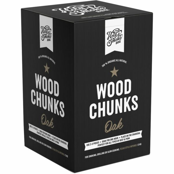 Holy Smoke BBQ Wood Chunks 3 kg, oak